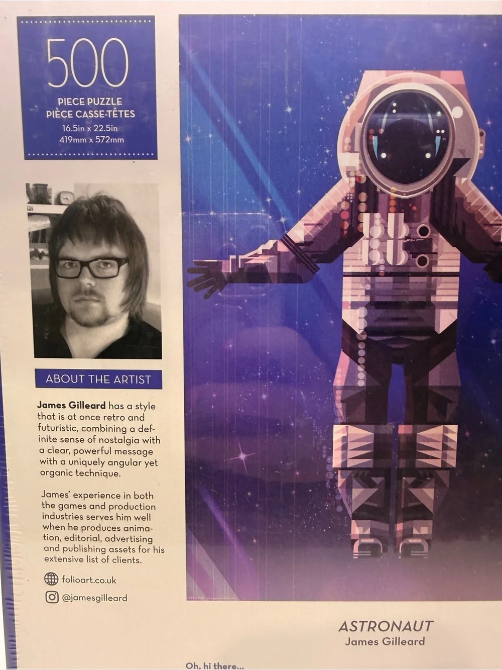 Astronaut 500PC Puzzle James Gilleard  Never Opened NEW